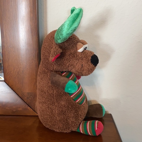 Okee Dokee Reindeer Plush Green And Brown - Picture 4 of 11